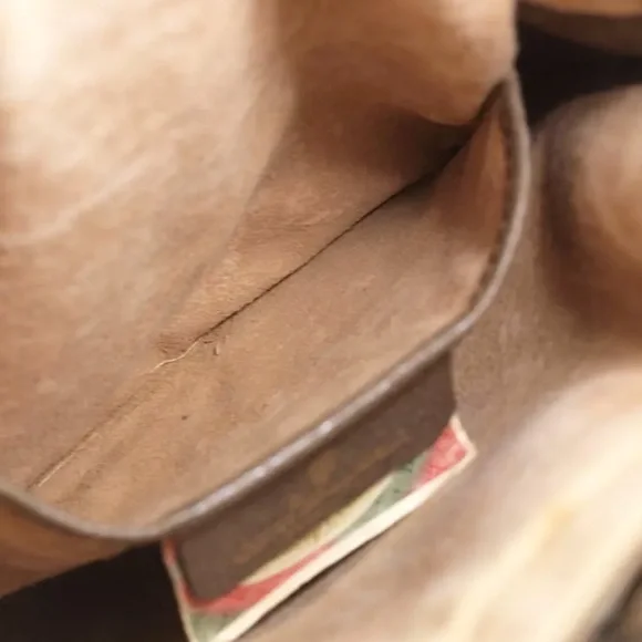 GUCCI Vintage Sherry Line GG Web Drawstring Shoulder Bag - Picture 14 of 15